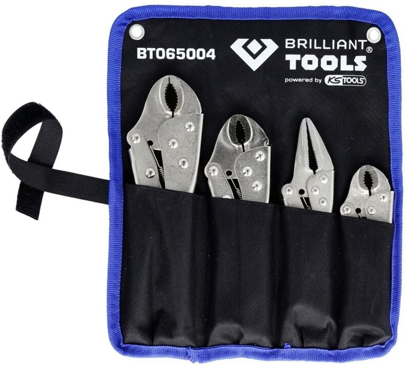 Feststellzangen / Gripzangen-Satz, 4-tlg