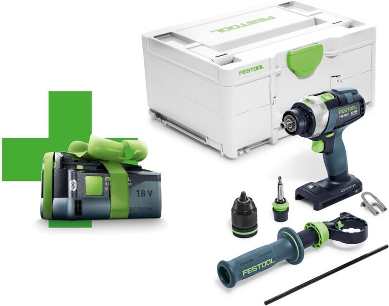 Akku-Schlagbohrschrauber TPC18/4 I-Basic + bp 18 Li 5,0 asi 577053 - Festool