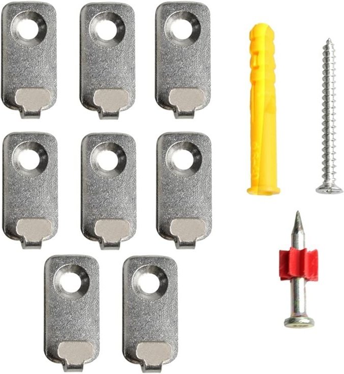 12 Stück Wandhaken, Edelstahlhaken, Hochleistungs-Aufhänger mit einem Loch, Mini-Hakenform