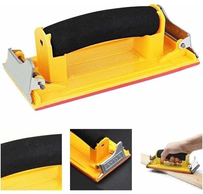 Gabrielle - Handschleifer mit Schwammgriff, Handschleifer, kleiner Handschleifer für Holz, manueller Schleifer zum Schle...