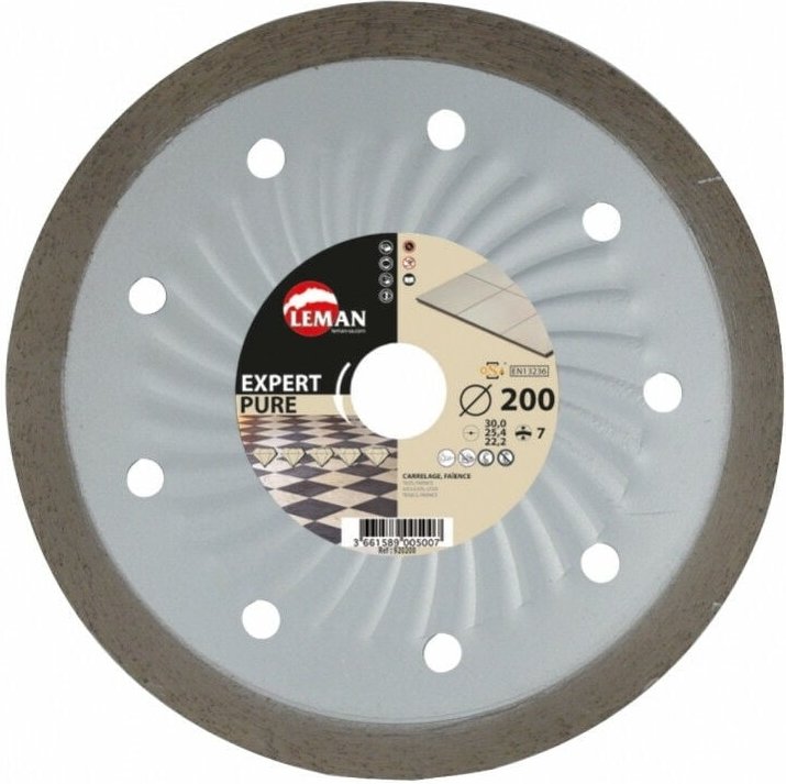 Leman -Diamantscheibe Durchgehende Felge Fliesen 200x30/25,4/22,23 Ht 7