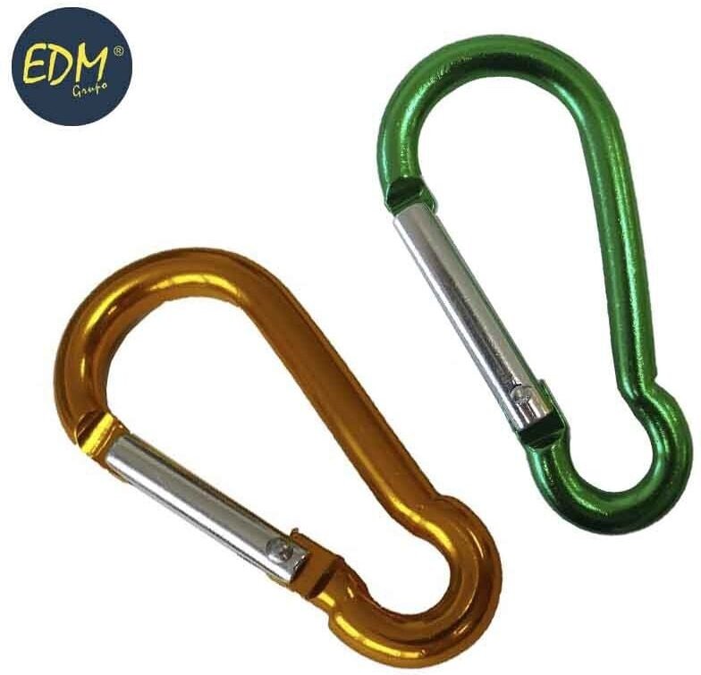 EDM - Aluminiumkarabiner Ø10 mm x 10 cm, verschiedene Farben