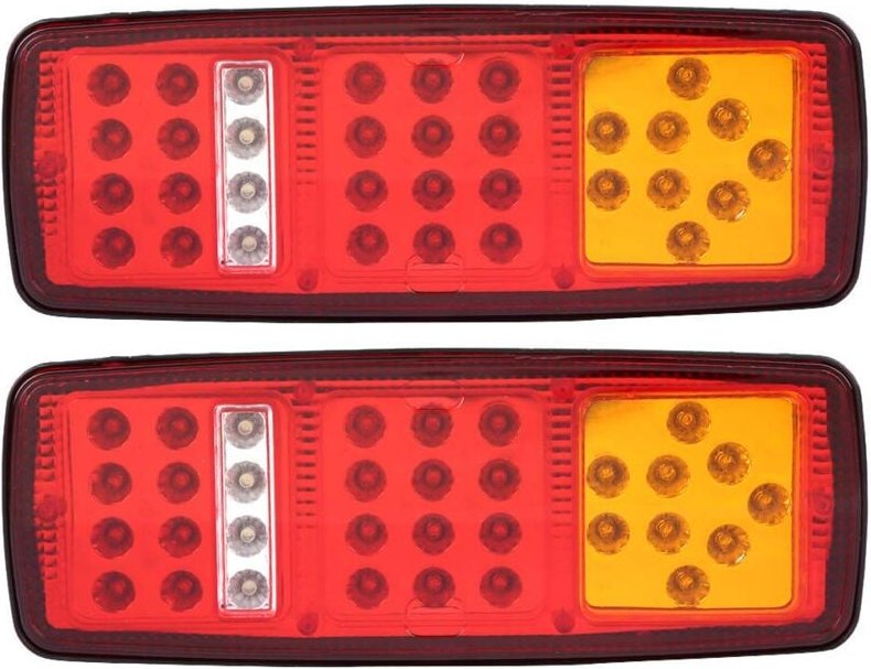 LED-Rückleuchten für Anhnger, 1 Paar LED-Kontrollleuchten für Rücklicht, Bremse, Rückfahrleuchte für 12 v Anhnger, lkw, ...