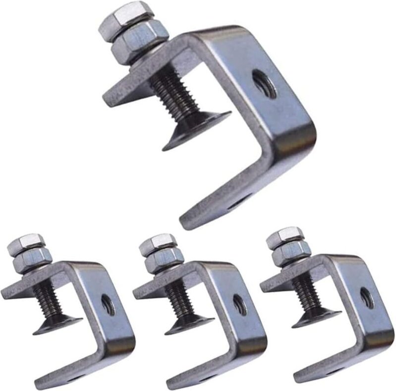 C-Klemmen, 4 Stück, robuste Edelstahlklemmen, robuste C-Klemmen, Holzbearbeitungsklemmen