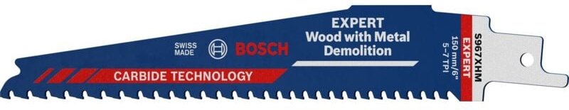Expert Wood with Metal Demolition S967XHM Säbelsägeblatt, 10 Stück - Bosch