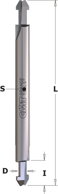 813.001.11 Vollhartmetall-Dichtungsfräser S=6,35 D=3.5/5.5x8