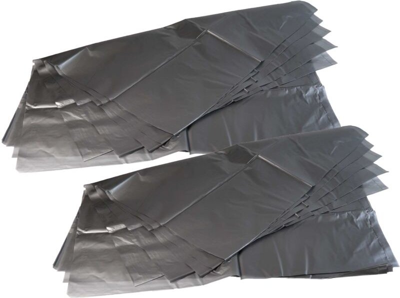 10x Entsorgungsbeutel Ersatz für Makita 195432-5, 0088381369473 für Staubsauger - Polyethylen, 64cm x 66cm silbergrau - ...