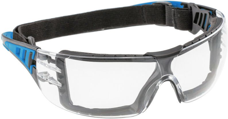 Högert Schutzbrille "Lotzen" mit Kopfband Blau