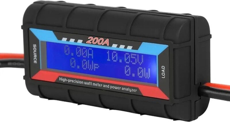 KZQ - Hochpräziser digitaler RC-Wattmeter-Leistungsanalysator Batteriespannungsprüfer