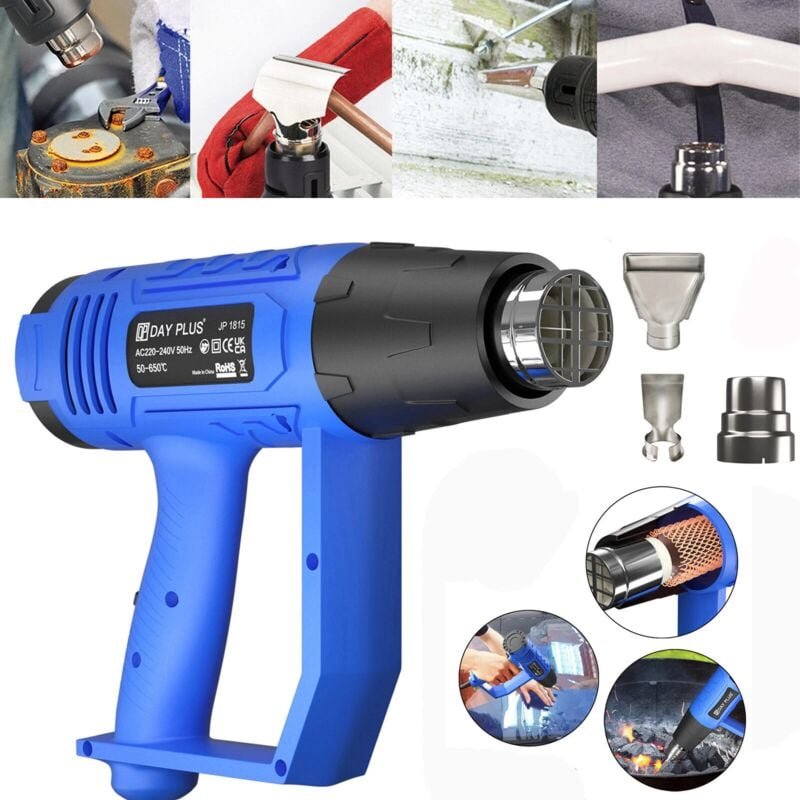 Thumbnail - 2000W Heißluft-Heißluftpistole Dual Temperatur Power Tool 3 Düsen Heizgerät für Werkstatt