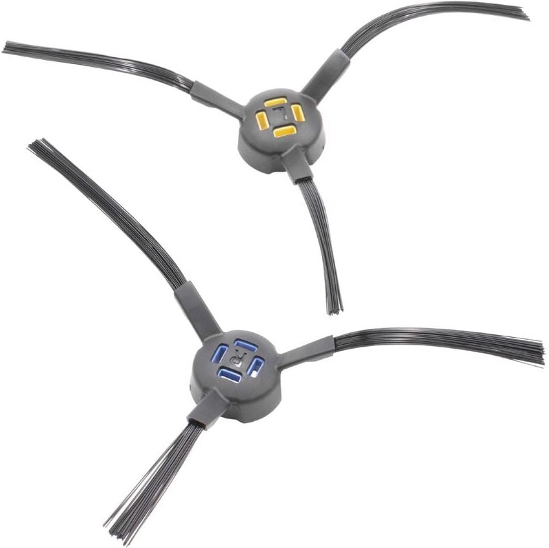 Vhbw - 2x Seitenbürste kompatibel mit iLife V80, V8s Saugroboter - Reinigungsbürsten Set, links/rechts, schwarz / blau /...
