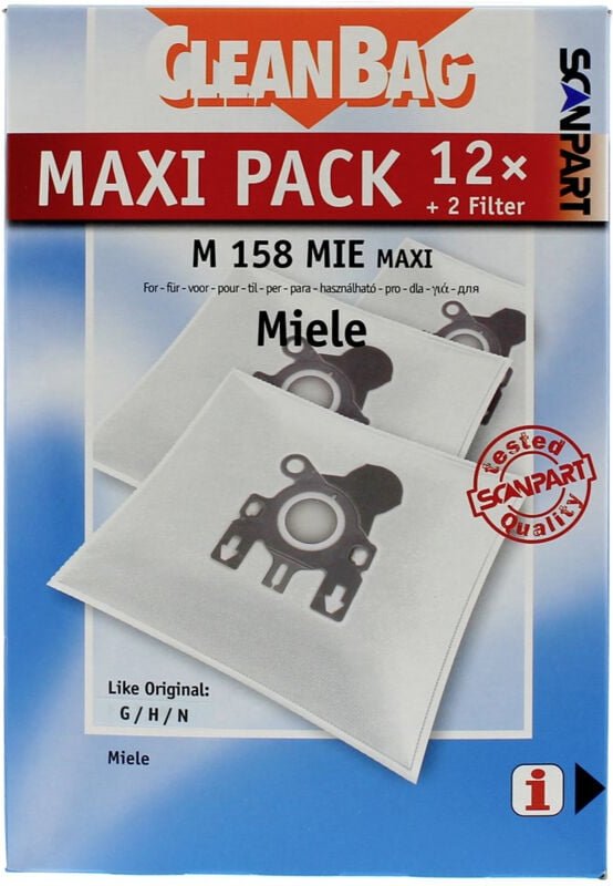 Maxipack kompatibel mit Miele Typ g/n 2687426158 Staubsaugerbeutel - Scanpart