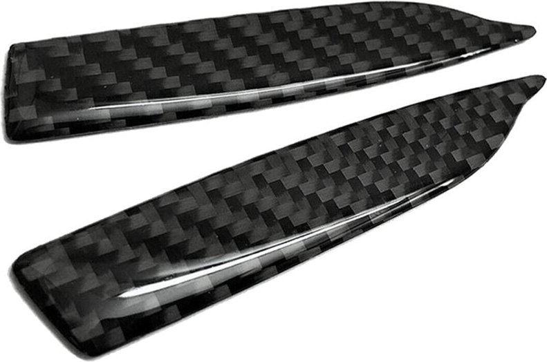 2Pcs Universal-Carbon Fiber Auto Rückspiegel Trim Seite Protector Schutz