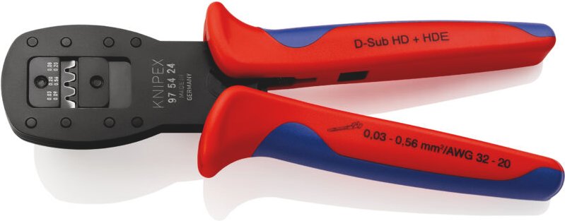 Knipex - 97 54 24 Crimpzange D-Sub-Stecker 0.03 bis 0.56 mm²