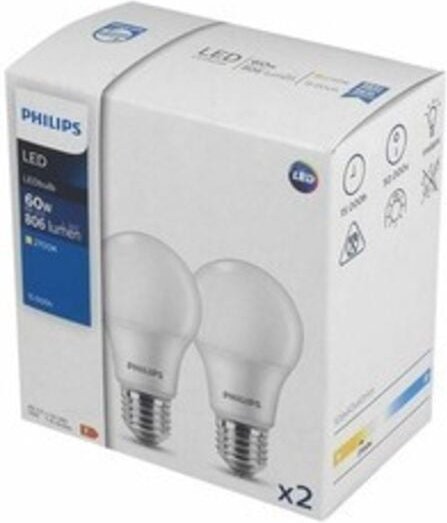 Thumbnail - E27 8W LED-Lampen - warmes Licht, 2 Stk.