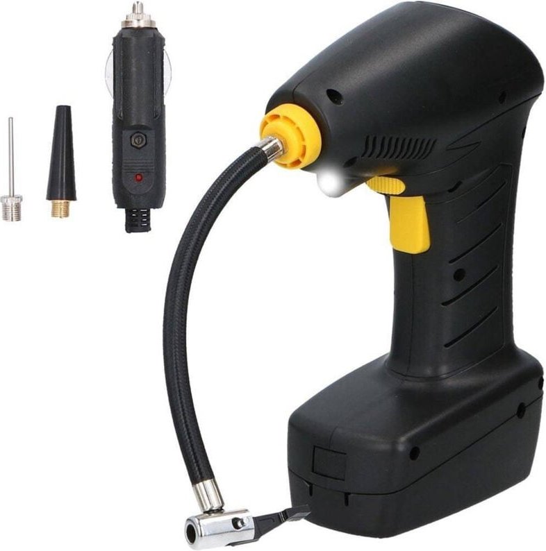 Trade Shop Traesio - Trade Shop - aria auto portatile 12V ruote auto mit light led beccucci gonfiabili -