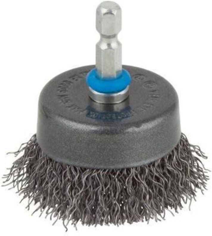 Topfdrahtbürste ø 50 mm Schaft ø 6 mm Bohrmaschinenzubehör - Wolfcraft