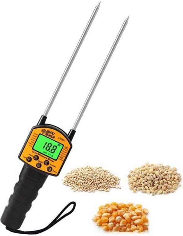 Feuchtigkeitsmesser, Stiftfeuchtigkeitsmesser, Feuchtigkeitsmesser-Sondentester für Mais, Weizen, Reis, Sojabohnen, Erdn...
