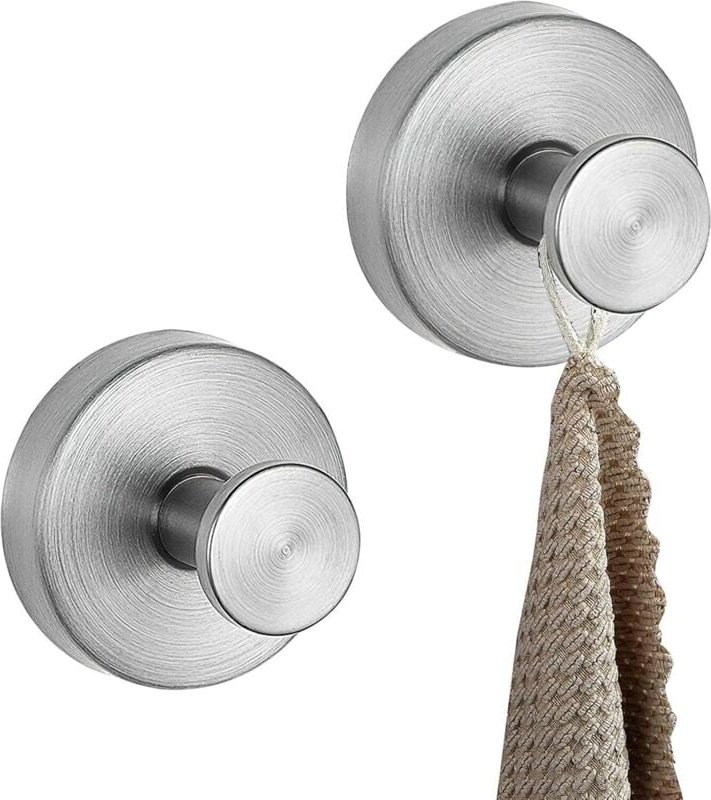 Saugnapfhaken zur Wandmontage, Saugnapfhaken aus Edelstahl für Handtücher und Bademäntel, wasserdichte Saugnapfhaken für...