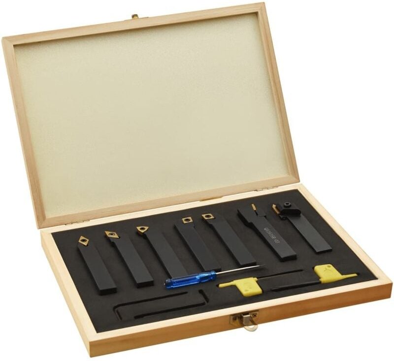 12-tlg. Drehmeißel-Set mit Wendeplatten 16x16 mm 100 mm Vidaxl