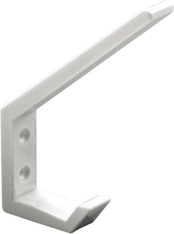 Hettich - Hut- & Mantelhaken 13,5 x 1,8 x 9,0 cm Kunststoff weiß - 1 Stück Haken