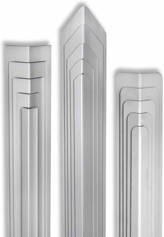 Ms Beschläge - Kantenschutzprofil Eckschutzwinkel Edelstahl V2A matt gebürstet Kantenschutzwinkel Spitz 40mm x 40mm 1500...