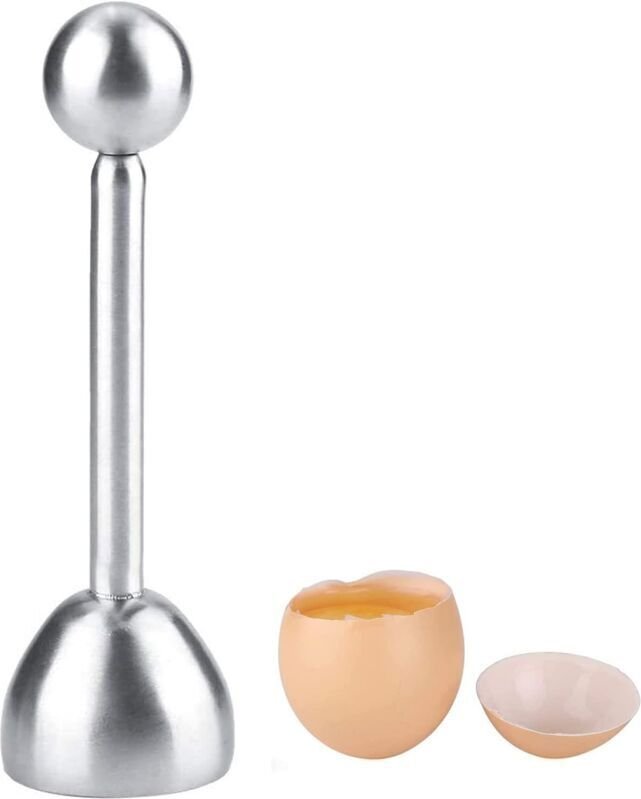 Eieröffner, kreativer Eierschneider aus Edelstahl, einfacher Eierschneider, Eierknacker, schneidet und entfernt mühelos ...