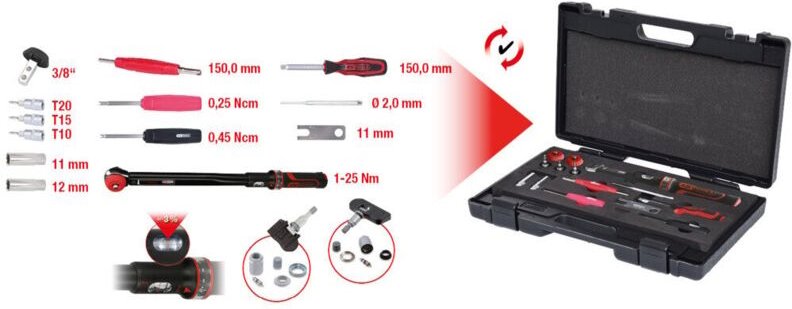 Ks Tools rdks / tpms Werkzeug-Satz für Reifendruck-Kontrollsysteme, 13-tlg