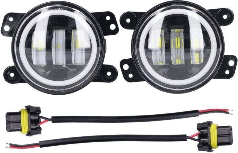 Angel Eyes Licht 30W 3000LM LED-Nebelscheinwerfer 10-30V Universal für PKW, LKW, Transporter und Anhänger