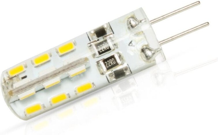 Trade Shop Traesio - Trade Shop - 2 Glühbirnen 2,5 w led 32 smd G4 Stiftstecker Kalt Warmweiß Licht 220 v -