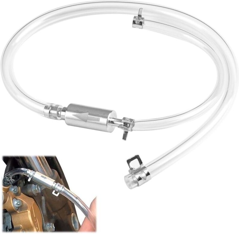 Brems- und Kupplungsentlüftungsset für Motorrad und Auto, Entlüftungswerkzeug mit Einwegventil, Entlüftungsschlauch, Sch...