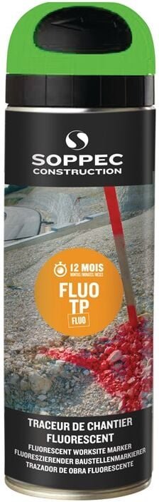 Soppec - 141518E Baustellenmarkierspray fluo tp leuchtgrün 500 ml