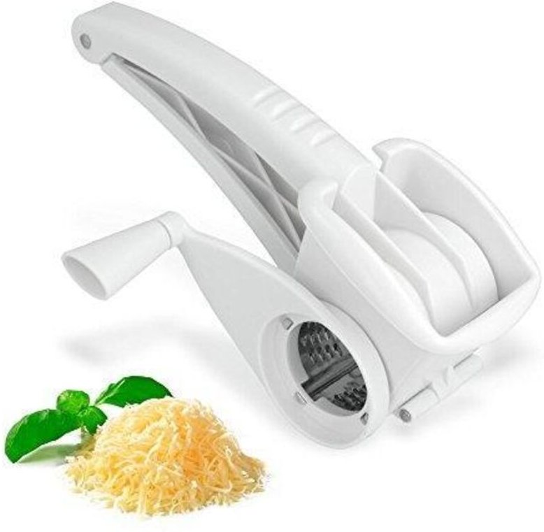 Metaltex Vicky Käsehobel aus Edelstahl und weißem Kunststoff