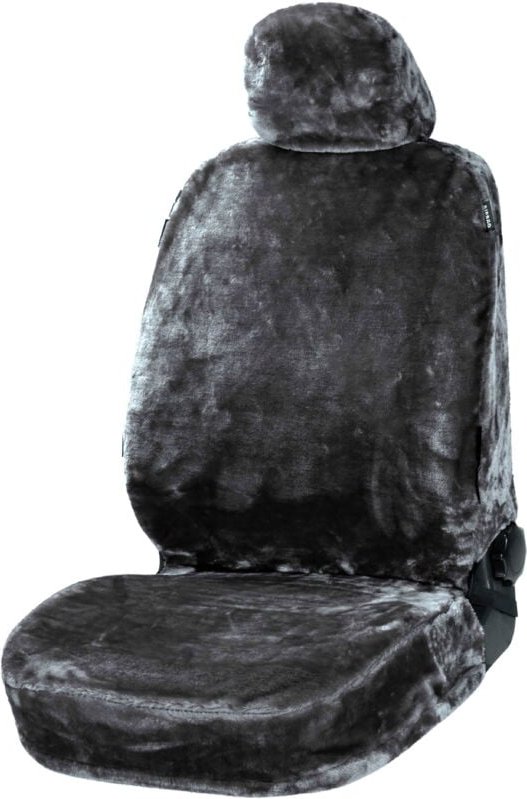 Walser - Autositzbezug Kunstfell Teddy anthrazit Autositzbezug Schonbezug Bezug
