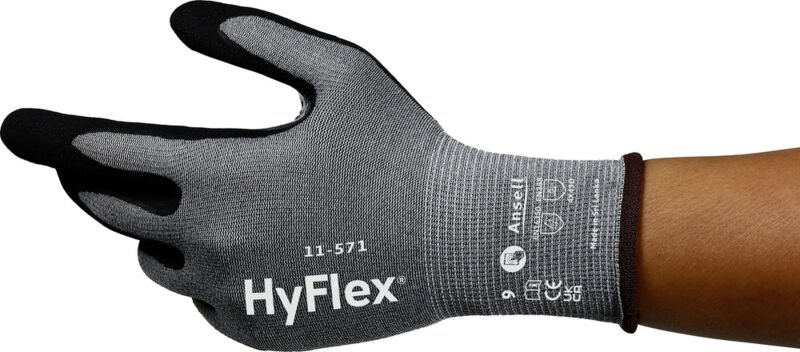 Thumbnail - HyFlex 11571R080-1P Nitril Arbeitshandschuh Größe (Handschuhe): 8 en 21420:2020 1 Paar - Ansell