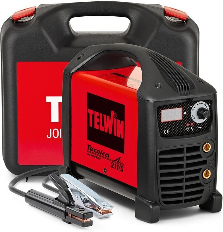 Tecnica 211 / s 816122 Inverter wig Schweißgeräte Elektroden 180A - Rot - Telwin