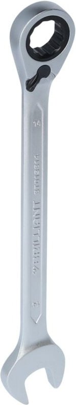 Brilliant Tools - Ratschenringschlüssel, umschaltbar, 14 mm