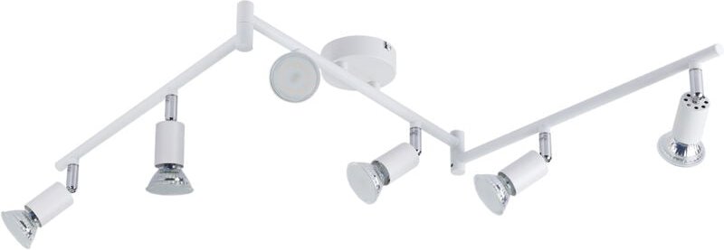 Led Deckenstrahler 6 Flammig GU10 - Innen Deckenleuchte Lampe Decke Weiß Modern Deckenlampe Keller für Wohnzimmer Badezi...