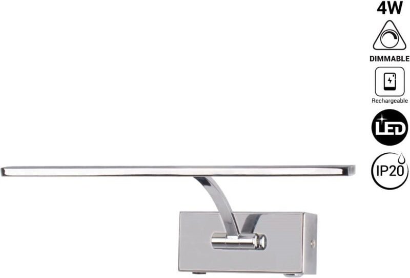 Barcelona Led - LED-Wandleuchte mit Akku - Dimmbar - 4W - 34 cm