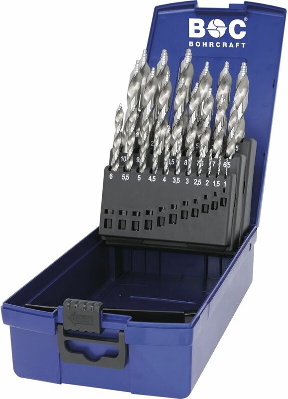 Bohrcraft - Bohrer-Kassette Turbo Step KG13 DIN338 hss-g ø 1-13 mm 25-teilig