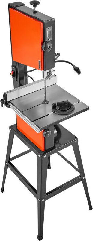 Mophorn Bandsäge mit Untergestell, 254 mm, Zweigang-Holzbandsäge, 373 W (1/2 PS), max. Schnitthöhe 160 mm, 335x340 mm Gu...