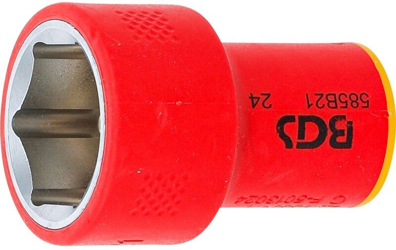 BGS 35880 VDE-Steckschlüssel-Einsatz Sechskant, An trieb Innenvierkant 10 mm (3/8"), SW 21 mm