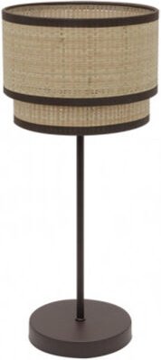 Tischleuchte roque 1xe14 natur/braun 41x18x18 cm