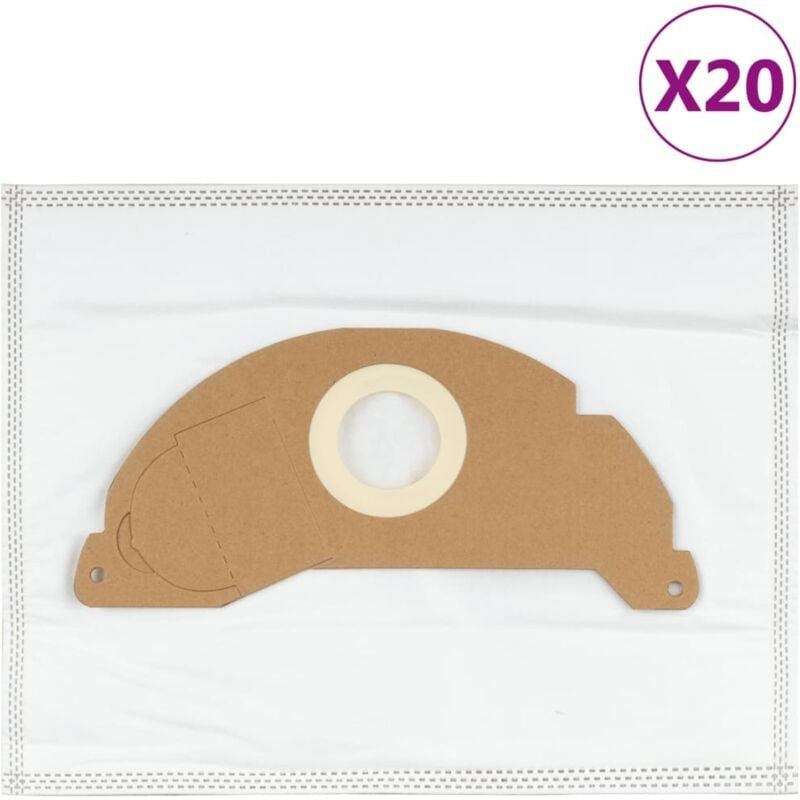 Staubsaugerbeutel für Karcher A2004 20 Stk. Vidaxl 12703