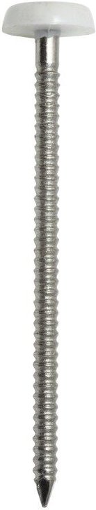 Box mit 100 Ringstiften Edelstahl A4 ACTON - gewölbter Kopf aus PVC - 50 x 2.5mm - 647882,5X50CDT100P