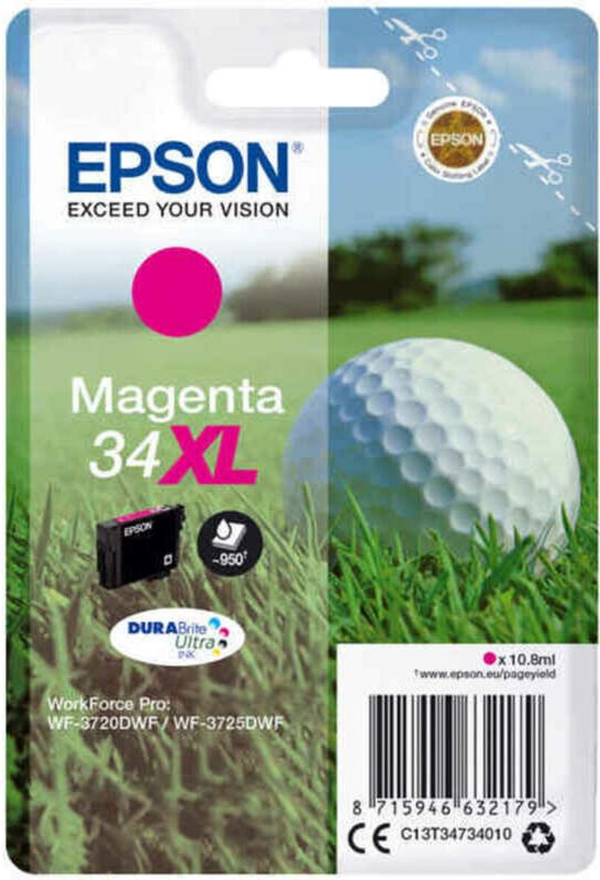 Epson 34XL Original Druckerpatrone Magenta hohe Kapazität T3473 (C13T34734010)