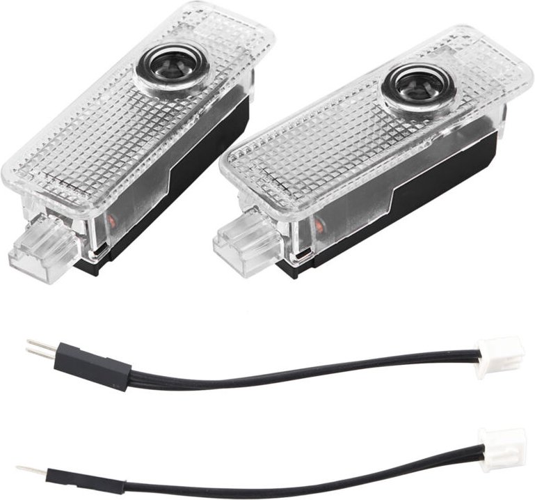 Qiilu F-Type Zubehör 2 Stück 12V LED Autotürlichtprojektoren Einstiegsbeleuchtung Begrüßungs-Pfützenlicht für XE/F-TYPE.