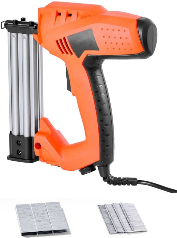 Mophorn Elektrischer 2-in-1 Tacker 18 Gauge 15-32 mm mit 1000 Klammern & 1000 Nägeln, rutschfestem Griff, ideal für Holz...