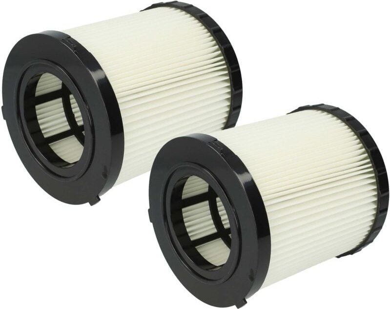 Thumbnail - vhbw 2x Faltenfilter Ersatz für Dewalt DCV5801H, DCV5801H-XJ für Staubsauger - Filter, Patronenfilter, schwarz weiß