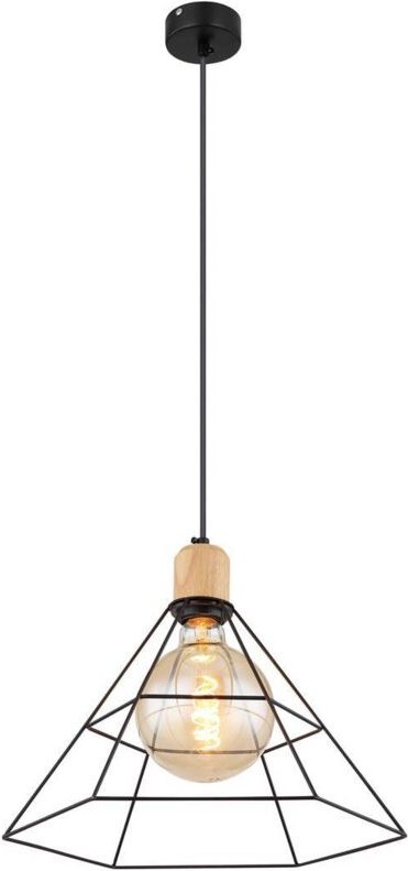 Hängeleuchte - Helene - schwarz - metall - ø 35cm - E27 - - Globo